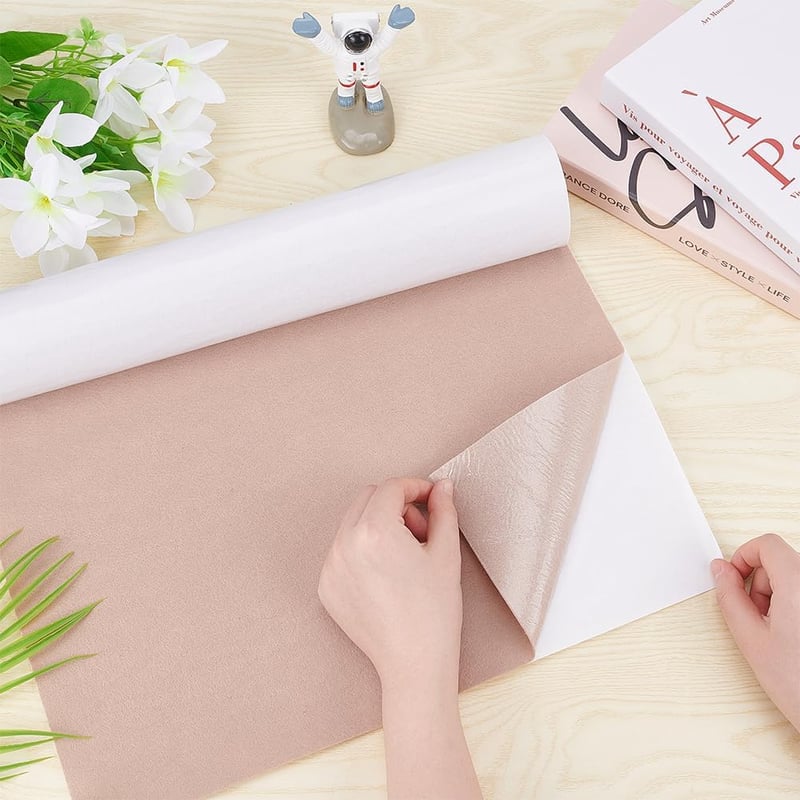 BENECREAT Öntapadós Filc Szövet 40x200cm Khaki - Ékszertartó Bélés és Bútor Védelem