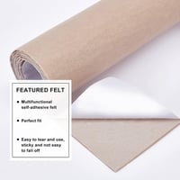 BENECREAT Öntapadós Filc Szövet 40x200cm Khaki - Ékszertartó Bélés és Bútor Védelem 4