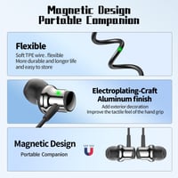 Căști USB-C BENEWY cu microfon pentru Samsung S25 S24 S23 S22 Ultra, A55, A54 și iPhone 16, 15 Pro Max, căști cu fir magnetice, stereo, cu anulare a zgomotului 7