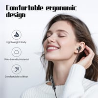 Căști USB-C BENEWY cu microfon pentru Samsung S25 S24 S23 S22 Ultra, A55, A54 și iPhone 16, 15 Pro Max, căști cu fir magnetice, stereo, cu anulare a zgomotului 5