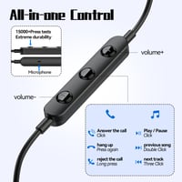 Căști USB-C BENEWY cu microfon pentru Samsung S25 S24 S23 S22 Ultra, A55, A54 și iPhone 16, 15 Pro Max, căști cu fir magnetice, stereo, cu anulare a zgomotului 6