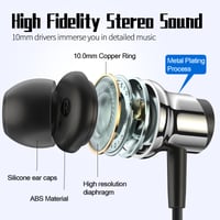 Căști USB-C BENEWY cu microfon pentru Samsung S25 S24 S23 S22 Ultra, A55, A54 și iPhone 16, 15 Pro Max, căști cu fir magnetice, stereo, cu anulare a zgomotului 3
