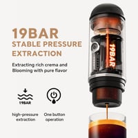 BENFUCHEN Hordozható Elektromos Eszpresszó Gép - USB-C Töltésű Kávéfőző Utazáshoz, Kempingezéshez, 19 Bar, Őrölt Kávéhoz és Nespresso Kapszu 3