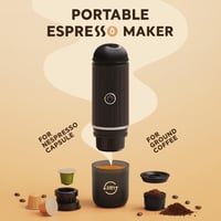 BENFUCHEN Hordozható Elektromos Eszpresszó Gép - USB-C Töltésű Kávéfőző Utazáshoz, Kempingezéshez, 19 Bar, Őrölt Kávéhoz és Nespresso Kapszu 2