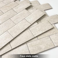 BeNice 3D öntapadós falburkolat csempe, konyhai mozaik burkolat, travertín kőhatás, fürdőszoba vízálló 10 db 2