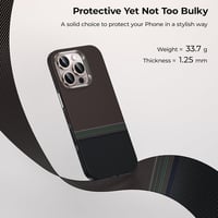 BENKS Prestige iPhone 16 Pro Tok Kamera Gombbal - MagSafe Kompatibilis Dupont Kevlar Aramid Szál TPU Mobiltelefon Védőtok 4