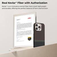 BENKS Prestige iPhone 16 Pro Tok Kamera Gombbal - MagSafe Kompatibilis Dupont Kevlar Aramid Szál TPU Mobiltelefon Védőtok 3