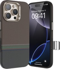 BENKS Prestige iPhone 16 Pro Tok Kamera Gombbal - MagSafe Kompatibilis Dupont Kevlar Aramid Szál TPU Mobiltelefon Védőtok 1