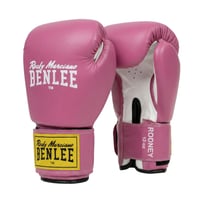 Mănuși de box BENLEE Rodney din piele sintetică - Roz/Alb - 12 oz Mănuși de antrenament pentru box 1