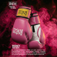 Mănuși de box BENLEE Rodney din piele sintetică - Roz/Alb - 12 oz Mănuși de antrenament pentru box 5