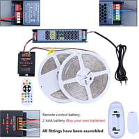 BENLUN 24V WS2811 COB LED szalag 20m RGB IC távirányítóval szobadekoráció 8