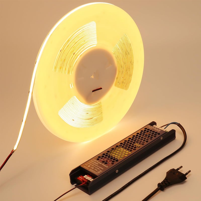 BENLUN 48V COB LED traka 20 m, CRI 92, s napajanjem, visoka svjetlina