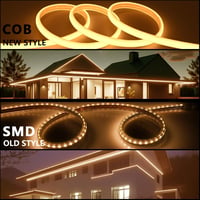 BENLUN AC 220V COB LED szalag 20m meleg fehér 2700K IP65 vízálló kültéri 4