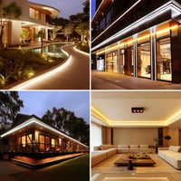 BENLUN AC 220V COB LED szalag 20m meleg fehér 2700K IP65 vízálló kültéri 5