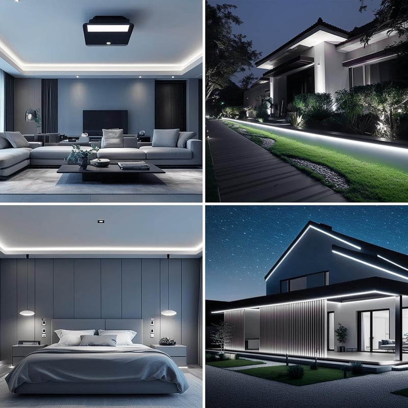 BENLUN AC 230V COB LED szalag 20m IP65 vízálló 6000K hideg fehér 200W