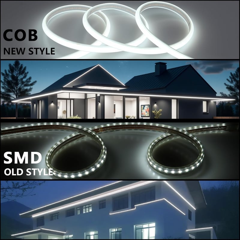 BENLUN COB LED szalag 220V 30m hideg fehér kültéri vízálló 10W/m