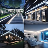 BENLUN COB LED szalag 220V 30m hideg fehér kültéri vízálló 10W/m 6