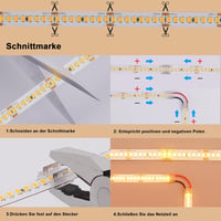 BENLUN LED szalag 3000K meleg fehér 10m 26000lm 240W IP20 SMD2835 7