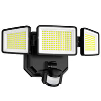 Benma 302 LED Mozgásérzékelős Kültéri Reflektor, Elemes Működés, Fekete - 1 db 1