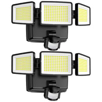 BENMA 302 LED reflektor s pohybovým senzorom, vonkajší, 2 ks, 1500LM, akumulátorové svetlo, 6500K, IP65, na vnútorné aj vonkajšie použitie 1