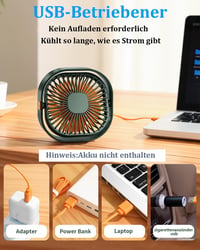 benpen Mini USB Asztali Ventilátor 3 Fokozat Csendes Hordozható Irodai Asztali Ventilátor 4