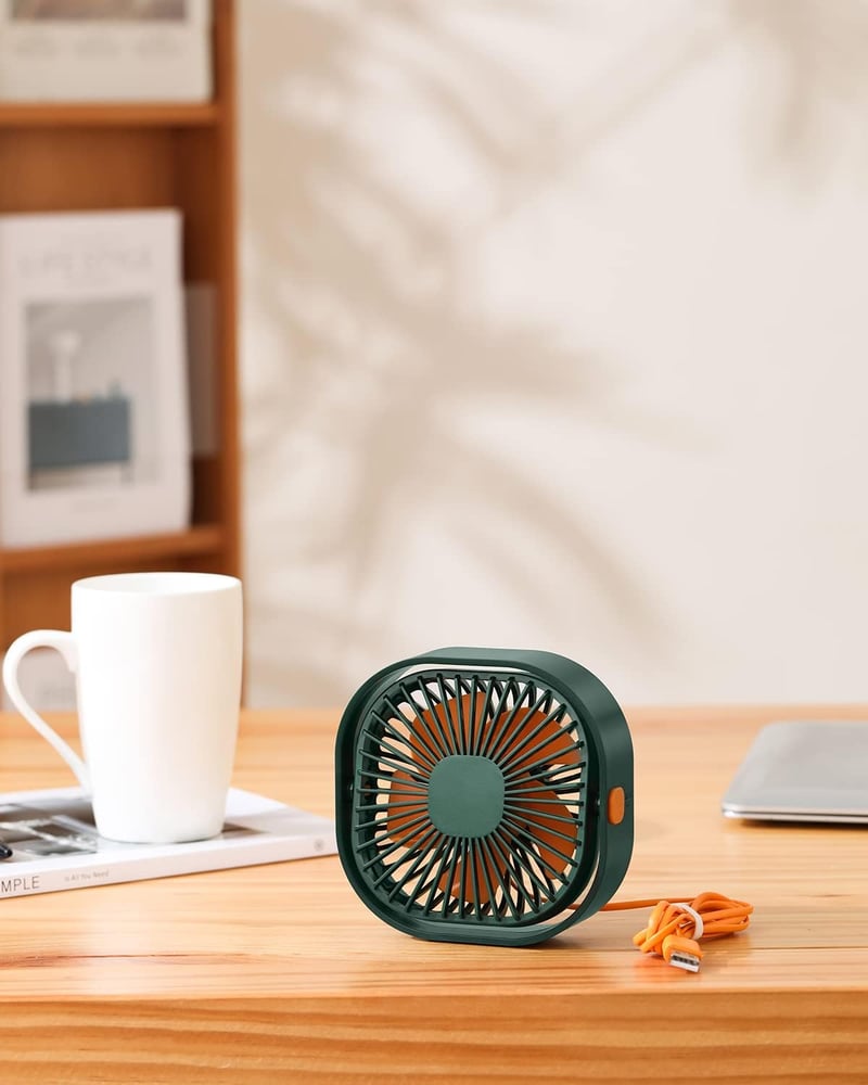 benpen Mini USB Asztali Ventilátor 3 Fokozat Csendes Hordozható Irodai Asztali Ventilátor