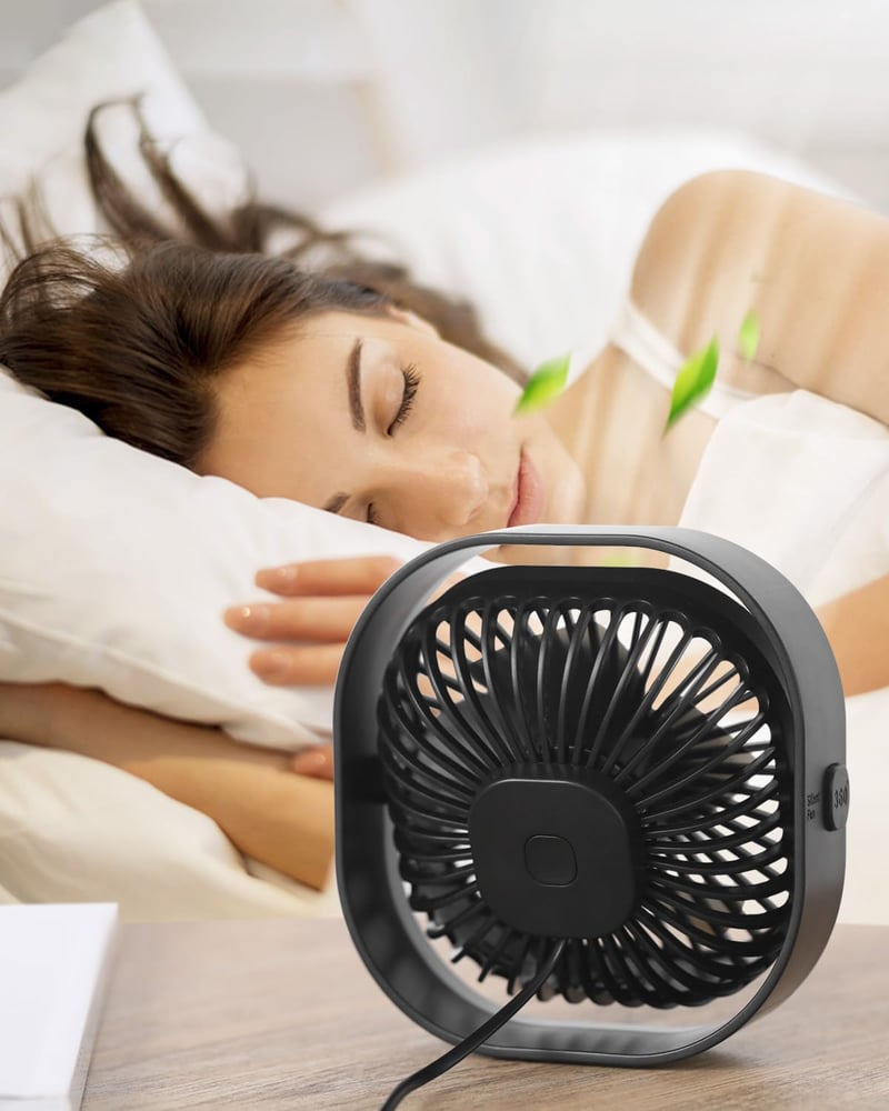 Benpen Mini USB Asztali Ventilátor 3 Fokozatú Csendes Hordozható