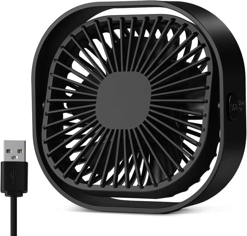 Benpen Mini USB Asztali Ventilátor 3 Fokozatú Csendes Hordozható