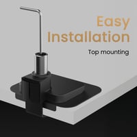 Držiak na monitor BenQ BSH01 Ergo – Plynové rameno na monitory 17–45 palcov, max. 20 kg, VESA 75x75 a 100x100 mm, upevnenie na stôl, čierne 6
