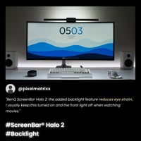 Lampă de monitor BenQ ScreenBar Halo 2, iluminare față și spate, pornire/oprire automată 10