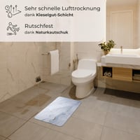 Covoraș de baie Bensey Premium cu strat de pământ de diatomee, ultra-absorbant și cu uscare rapidă, bază din cauciuc natural antiderapant, 40x60 cm, model cu aspect de lemn 5