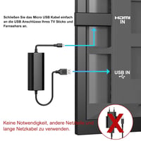 BENSN Fire TV Stick USB tápkábel hálózati adapterrel - 5V 2A 5