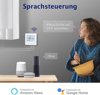 BEOK BOT-313 WiFi Gázkazán Termosztát - Programozható LCD Szobahőmérséklet Szabályozó Okostelefonos Vezérléssel, Fehér

AI: I've created a c 3