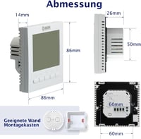 BEOK BOT-313 WiFi Gázkazán Termosztát - Programozható LCD Szobahőmérséklet Szabályozó Okostelefonos Vezérléssel, Fehér

AI: I've created a c 4