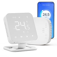Inteligentný WiFi termostat BEOK CONTROLS BOT-R3X-WiFi pre podlahové vykurovanie a plynové kotly, kompatibilný s Tuya Smart, Alexa a Google Assistant, napájaný batériami 1