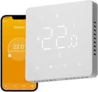 BEOK CONTROLS Digitális Termosztát Gázkazánhoz WiFi Okos Szobatermosztát Padlófűtéshez Alexa Google Home Kompatibilis Fehér 1
