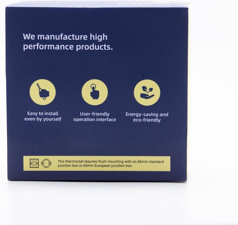BEOK CONTROLS Okos Termosztát Padlófűtéshez WiFi Programozható Szobatermosztát Tuya Alexa Google Home Fekete TGW60B