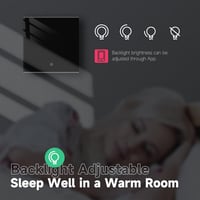 BEOK CONTROLS Okos Termosztát Padlófűtéshez WiFi Programozható Szobatermosztát Tuya Alexa Google Home Fekete TGW60B 6