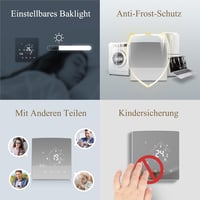BEOK CONTROLS TGR85WIFI-WP WiFi Okos Padlófűtés Termosztát - Vízalapú Rendszerekhez, Tuya/Smart Life/Alexa Kompatibilis, Programozható 5