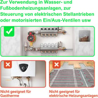 BEOK CONTROLS TGR85WIFI-WP WiFi Okos Padlófűtés Termosztát - Vízalapú Rendszerekhez, Tuya/Smart Life/Alexa Kompatibilis, Programozható 7