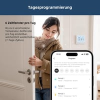 BEOK CONTROLS TOL47WIFI Padlófűtés Termosztát WiFi Vízi Fűtéshez, Okos Szabályozó Alexa Kompatibilis Tuya Smart Life App 3A 4