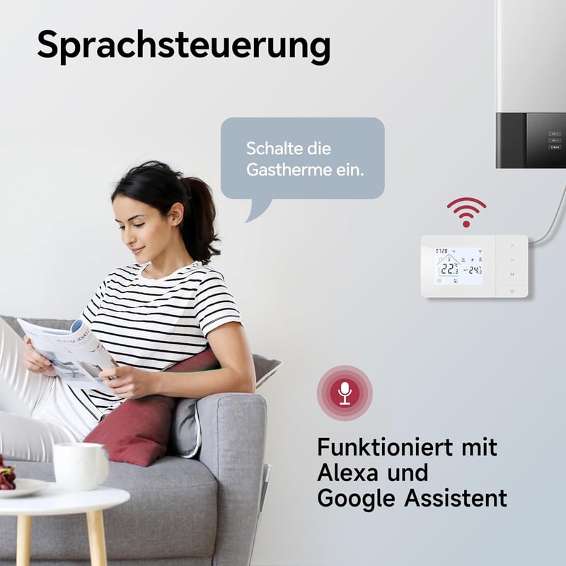 BEOK CONTROLS Vezeték nélküli gázkazán termosztát WiFi távirányítással