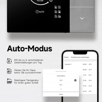 BEOK CONTROLS Okos Padlófűtés Termosztát WiFi Digitális Vízes Fűtéshez Programozható Ezüst Tuya Smart Life Alexa Google Home 3