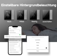 BEOK CONTROLS Okos Padlófűtés Termosztát WiFi Digitális Vízes Fűtéshez Programozható Ezüst Tuya Smart Life Alexa Google Home 6