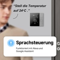 BEOK CONTROLS Okos Padlófűtés Termosztát WiFi Digitális Vízes Fűtéshez Programozható Ezüst Tuya Smart Life Alexa Google Home 5