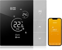 BEOK CONTROLS WiFi Okostermosztát Gázkazánhoz - Digitális Fűtésszabályozó Tuya/Google Home/Alexa Kompatibilitással, Heti Programozással, 3A  1