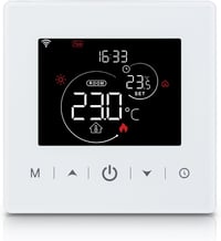BEOK CONTROLS WiFi Termosztát Gázkazánokhoz - Elemes, 2 Vezetékes, Heti Programozható, TUYA/Smart Life Vezérlés, Google Assistant és Alexa K 1