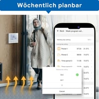 BEOK CONTROLS WiFi Okos Termosztát Padlófűtéshez Programozható Digitális Szobatermosztát 230V Alexa Kompatibilis Fehér 5