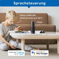 BEOK CONTROLS WiFi Okos Termosztát Padlófűtéshez Programozható Digitális Szobatermosztát 230V Alexa Kompatibilis Fehér 3