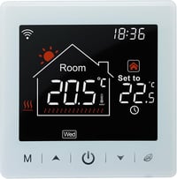 Beok TR9B-WIFI-WPB WiFi Okostermosztát Gázkazánhoz - Programozható, Fehér, Tuya/Alexa/Google Home Kompatibilis, Távvezérelhető 1